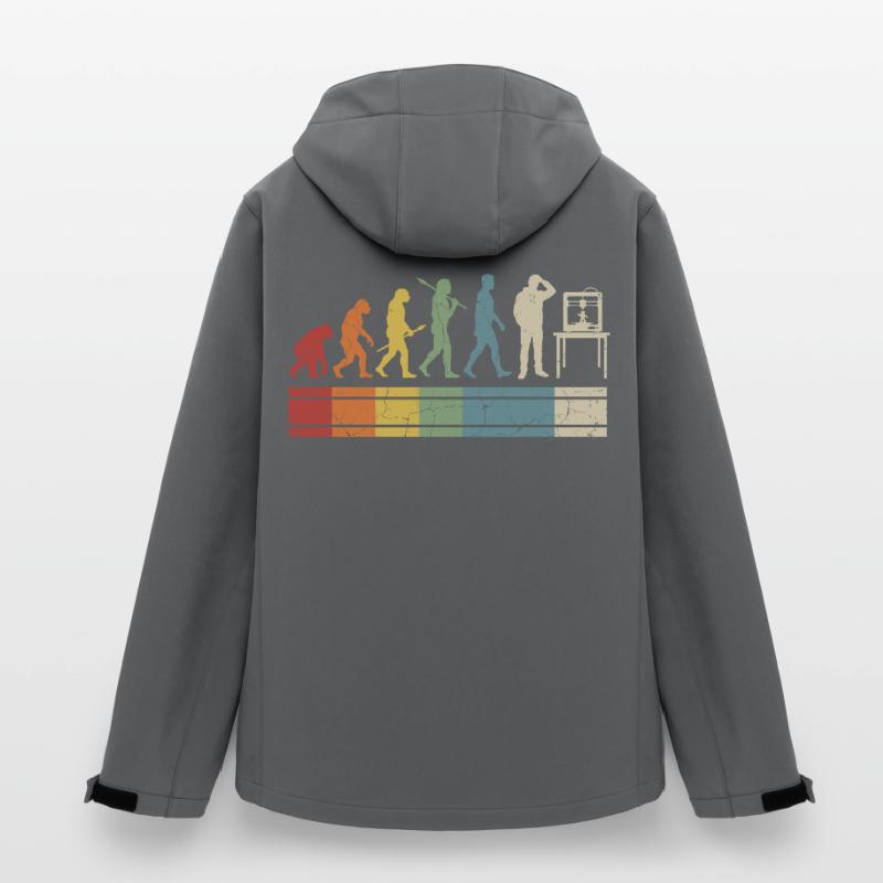 Évolution de l’impression 3D – Vintage Maker Design Veste softshell homme en polyester recyclé Stanley/Stella