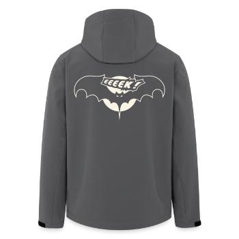 creepy cute bat - Recycelte Männer Softshell-Jacke von Stanley/Stella - Schwarz - Hinten - AI Model Male 185 light (185cm)