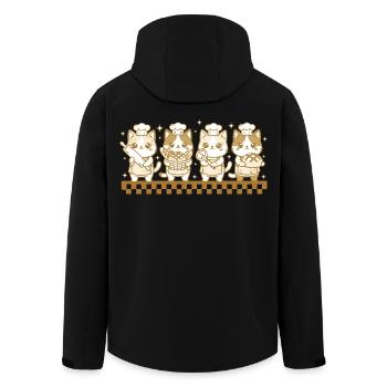 sourdough Bread Baking Baker Sourdough Starter Era - Recycelte Männer Softshell-Jacke von Stanley/Stella - Schwarz - Hinten - AI Model Male 185 light (185cm)