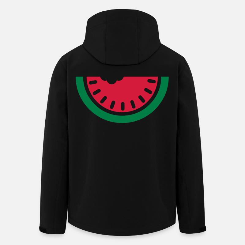 Wassermelone - Recycelte Männer Softshell-Jacke von Stanley/Stella - Schwarz