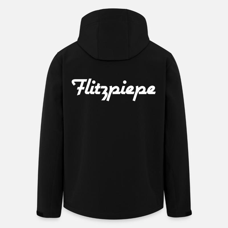 Flitzpiepe - Recycelte Männer Softshell-Jacke von Stanley/Stella - Schwarz