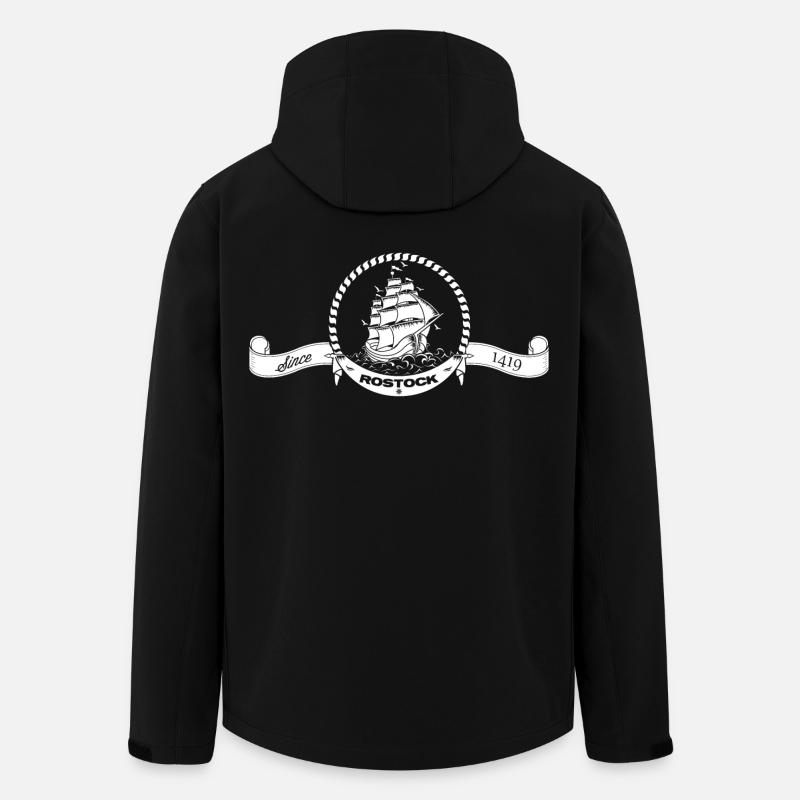Rostock Since 1419 - Recycelte Männer Softshell-Jacke von Stanley/Stella - Schwarz