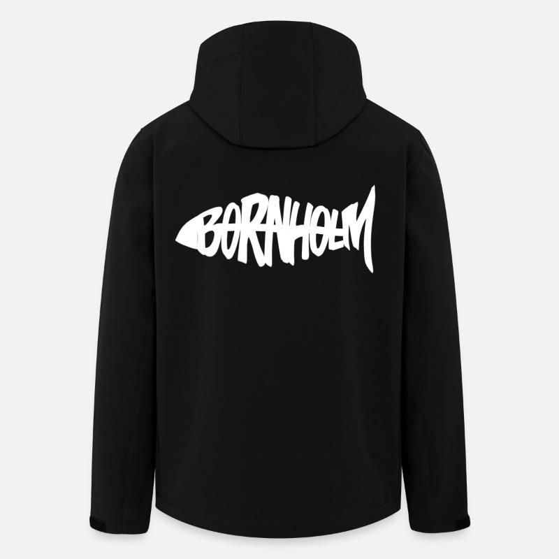Poisson de Bornholm - Veste softshell homme en polyester recyclé Stanley/Stella - noir