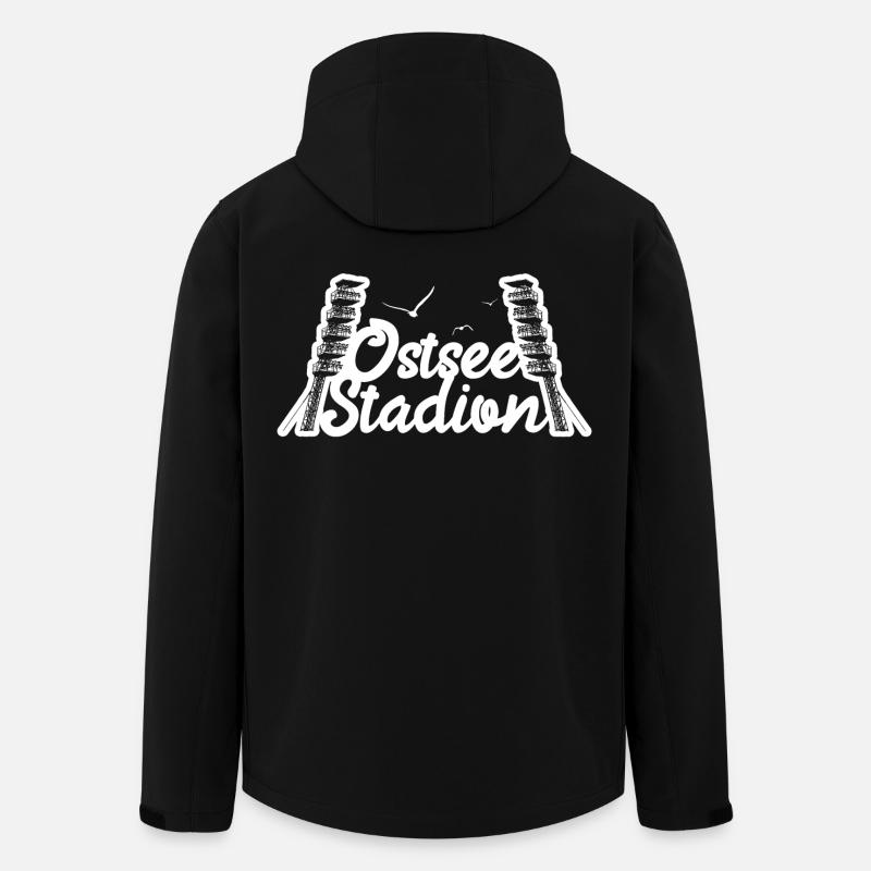 Ostsee Stadion - Recycelte Männer Softshell-Jacke Discoverer von Stanley/Stella - Schwarz