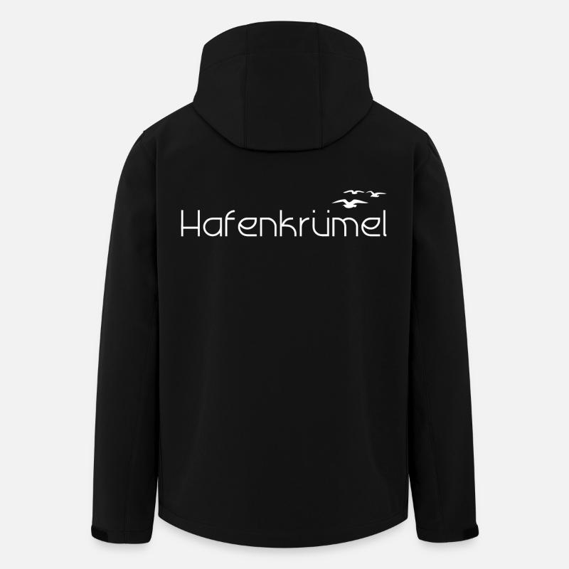 Hafenkrümel - Recycelte Männer Softshell-Jacke von Stanley/Stella - Schwarz
