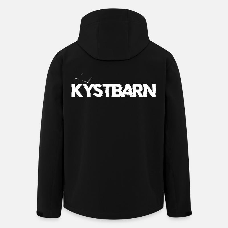 Kystbarn - Men’s Recycled Softshell Jacket by Stanley/Stella - black