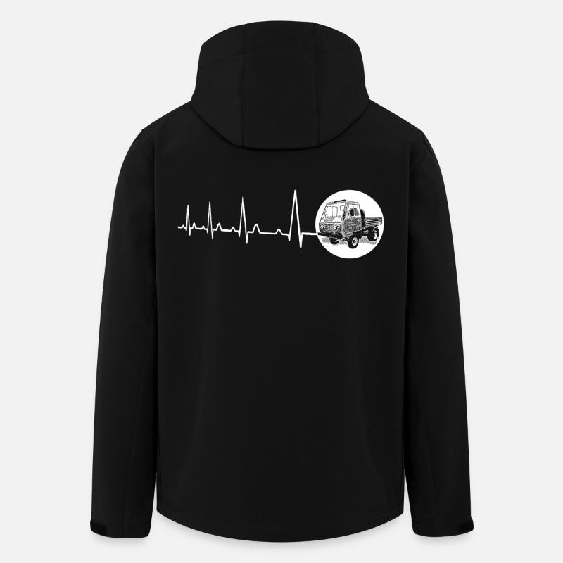 Herzschlag - Multicar M25 - Recycelte Männer Softshell-Jacke von Stanley/Stella - Schwarz