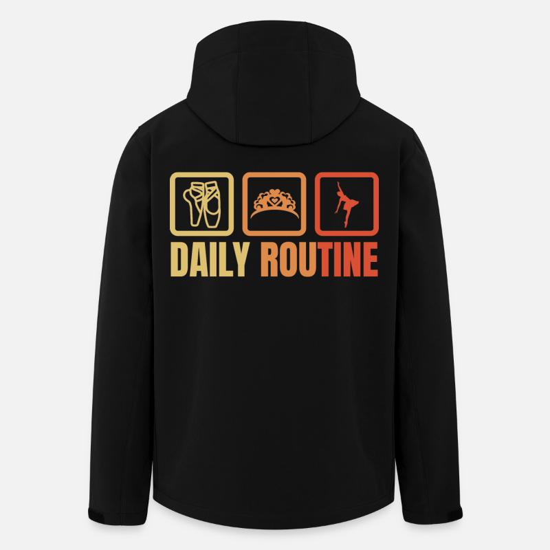 Ballet Daily Routine - Men’s Recycled Softshell Jacket by Stanley/Stella - black