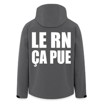 le rn ça pue - Veste softshell homme en polyester recyclé Stanley/Stella - noir - Dos - AI Model Male 185 light (185cm)