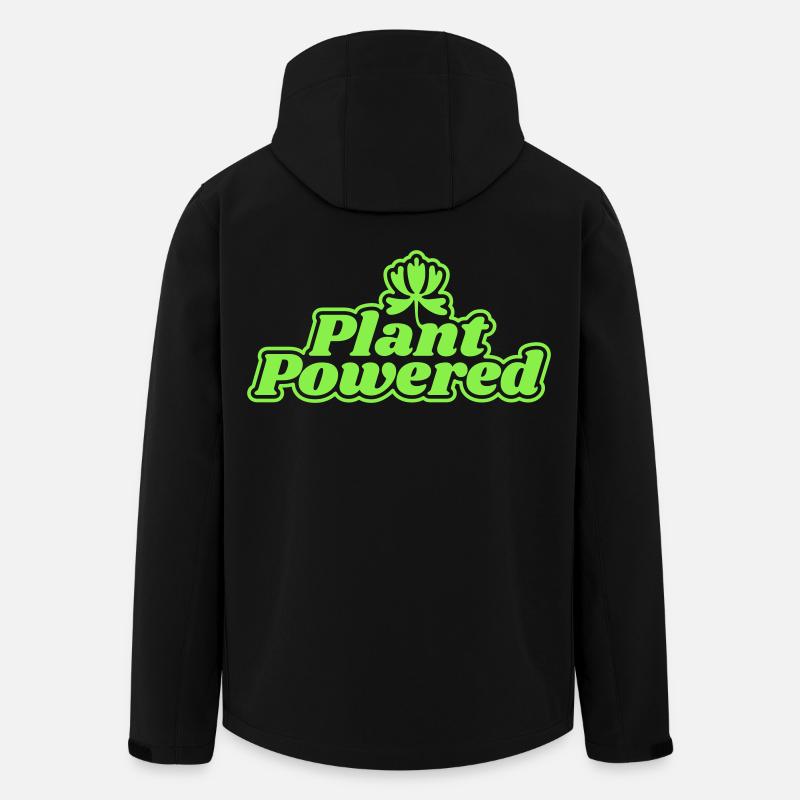 Grüner Antrieb durch Pflanzenkraft - Recycelte Männer Softshell-Jacke von Stanley/Stella - Schwarz