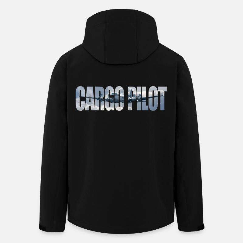 Cargo pilot DC-4 - Recycelte Männer Softshell-Jacke von Stanley/Stella - Schwarz