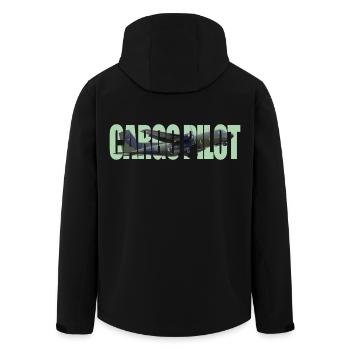 Pilote cargo C-160 - Veste softshell homme en polyester recyclé Stanley/Stella - noir - Dos - AI Model Male 185 light (185cm)