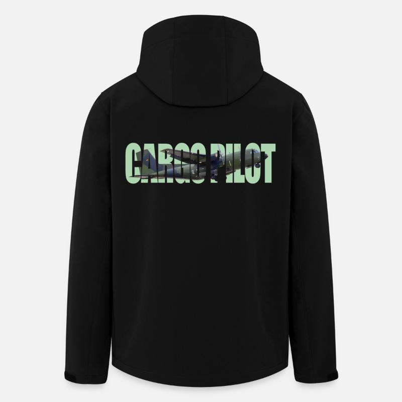 Cargo pilot C-160 - Men’s Recycled Softshell Jacket by Stanley/Stella - black