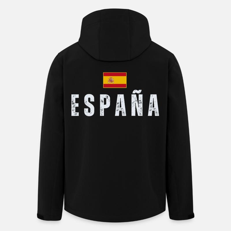 I love Spain, Spanish pride - Men’s Recycled Softshell Jacket by Stanley/Stella - black