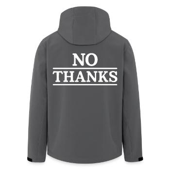 No Thanks - Recycelte Männer Softshell-Jacke von Stanley/Stella - Schwarz - Hinten - AI Model Male 185 light (185cm)