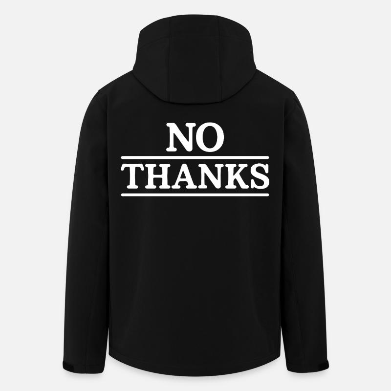 no thanks - Men’s Recycled Softshell Jacket by Stanley/Stella - black