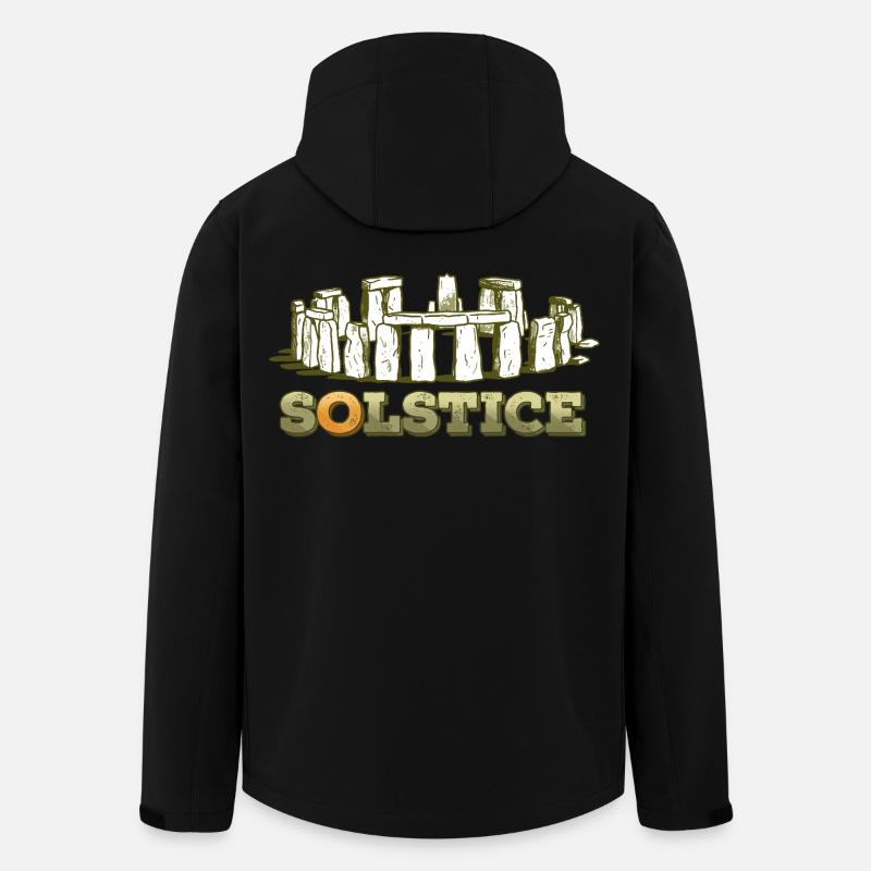 Litha Pagan Solstice d’été Midsommar - Veste softshell homme en polyester recyclé Stanley/Stella - noir