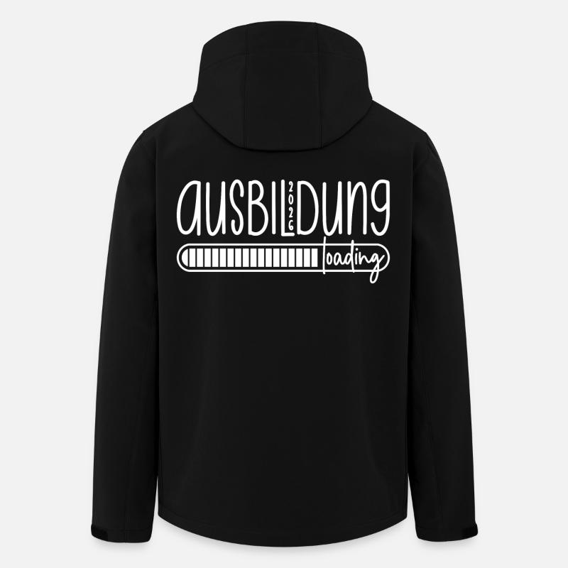 Ausbildung 2026 loading - Azubi - Auszubildender - Recycelte Männer Softshell-Jacke von Stanley/Stella - Schwarz