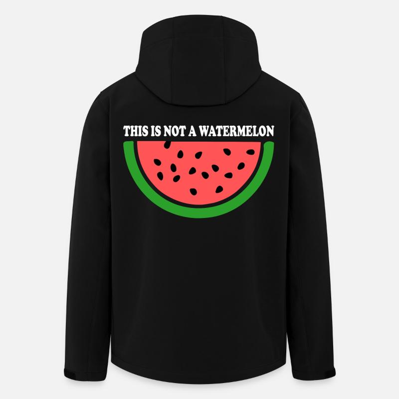Watermelon - Men’s Recycled Softshell Jacket by Stanley/Stella - black