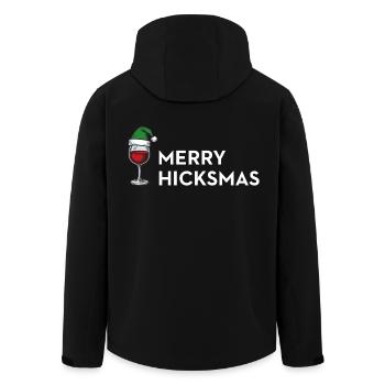 Merry Hicksmas – Anti Xmas Edition - Recycelte Männer Softshell-Jacke von Stanley/Stella - Schwarz - Hinten - AI Model Male 185 light (185cm)