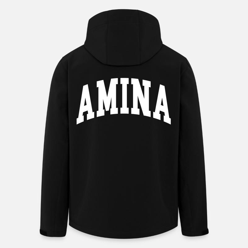 Amina - Veste softshell homme en polyester recyclé Stanley/Stella - noir