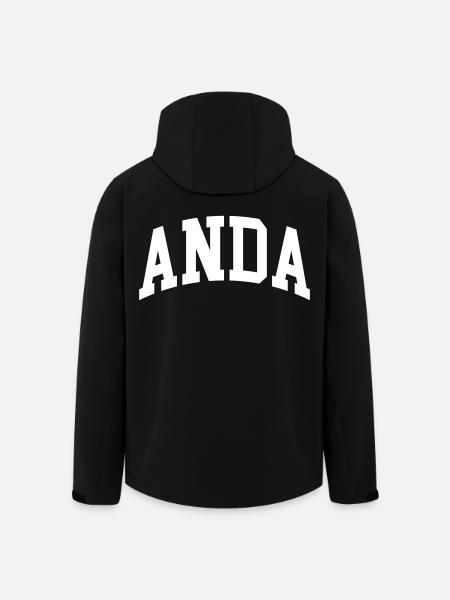 Anda - Veste softshell homme en polyester recyclé Stanley/Stella - noir