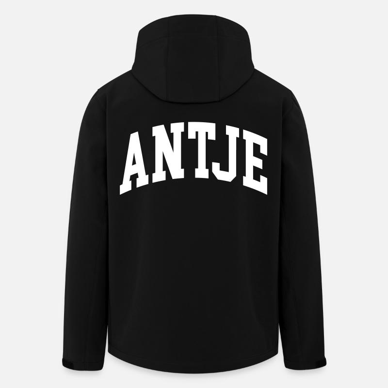 Antje - Recycelte Männer Softshell-Jacke von Stanley/Stella - Schwarz
