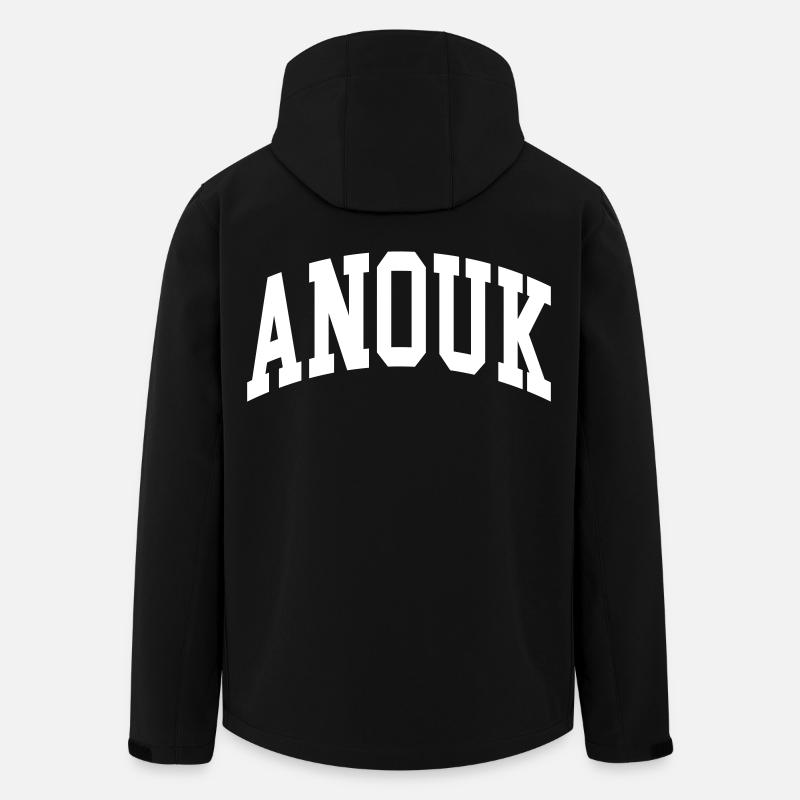 Anouk - Veste softshell homme en polyester recyclé Stanley/Stella - noir