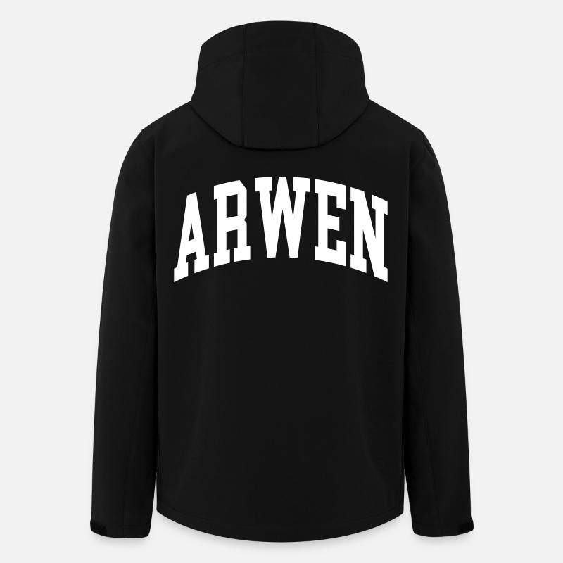 Arwen - Recycelte Männer Softshell-Jacke von Stanley/Stella - Schwarz