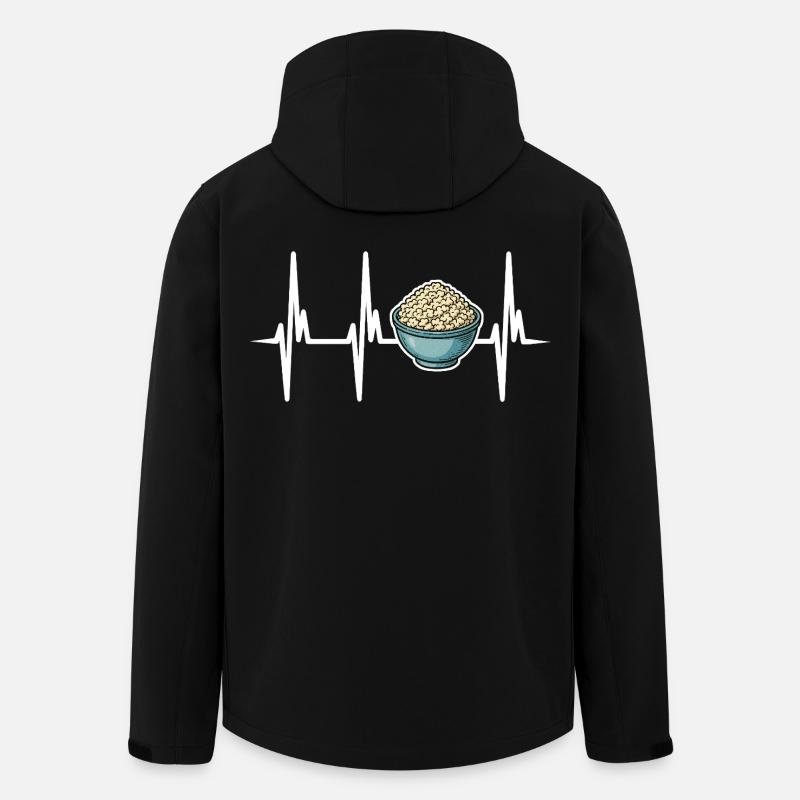 Ich liebe Ricotta Käse - Recycelte Männer Softshell-Jacke von Stanley/Stella - Schwarz