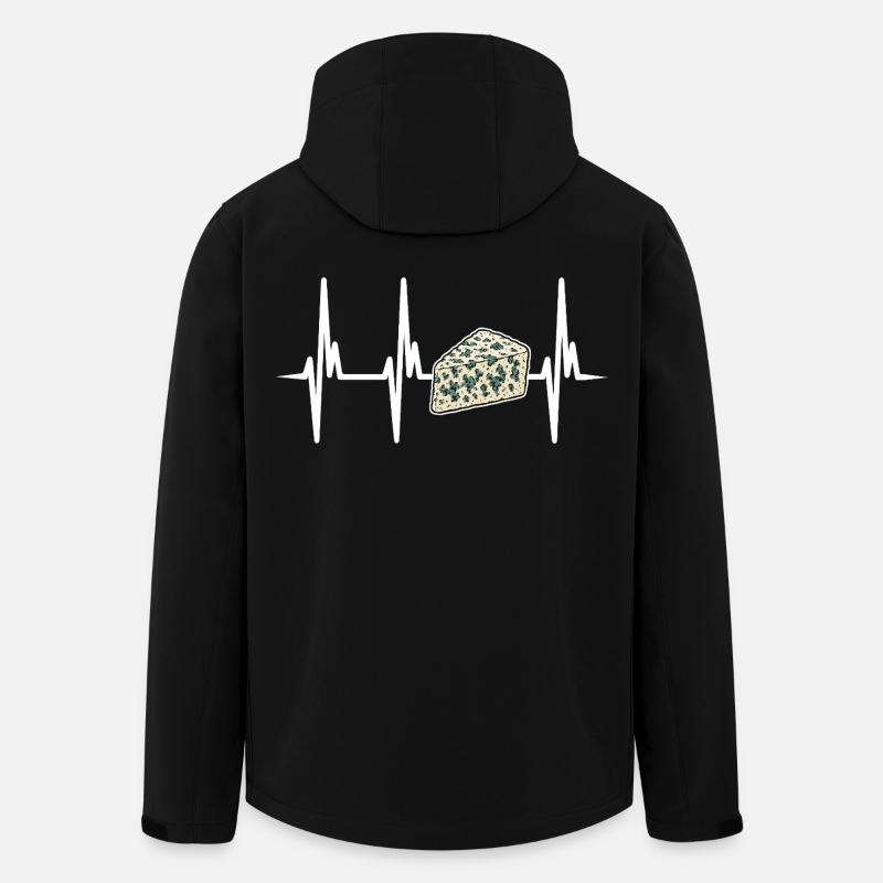 Ich liebe Gorgonzola - Recycelte Männer Softshell-Jacke von Stanley/Stella - Schwarz