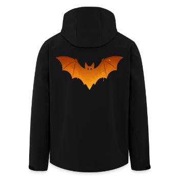 Costume d’Halloween Orange Chauve-souris Effrayant - Veste softshell homme en polyester recyclé Stanley/Stella - noir - Dos - AI Model Male 185 light (185cm)