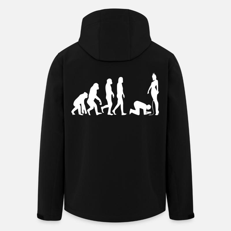 Evolution Mann - Recycelte Männer Softshell-Jacke von Stanley/Stella - Schwarz