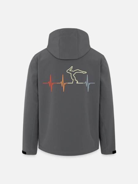 Yoga Heart Palpitations - Men’s Recycled Softshell Jacket by Stanley/Stella - black