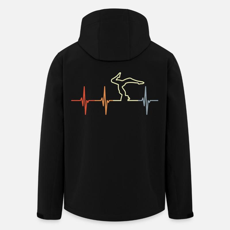 Yoga Herzlopfen - Recycelte Männer Softshell-Jacke von Stanley/Stella - Schwarz