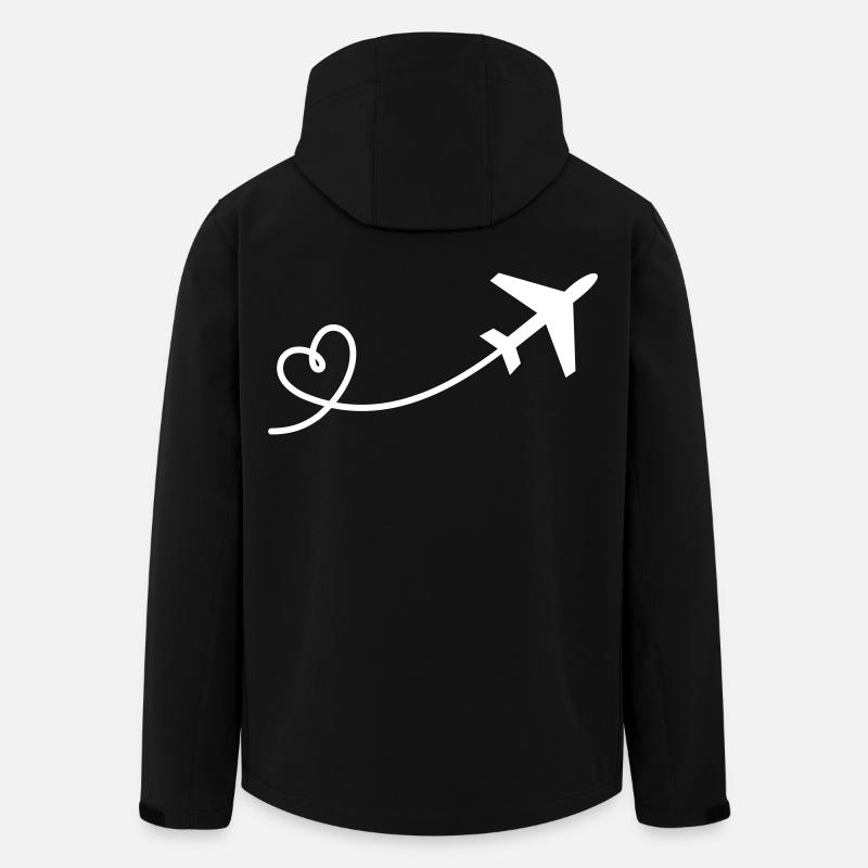Cœur d’avion - Veste softshell homme en polyester recyclé Stanley/Stella - noir