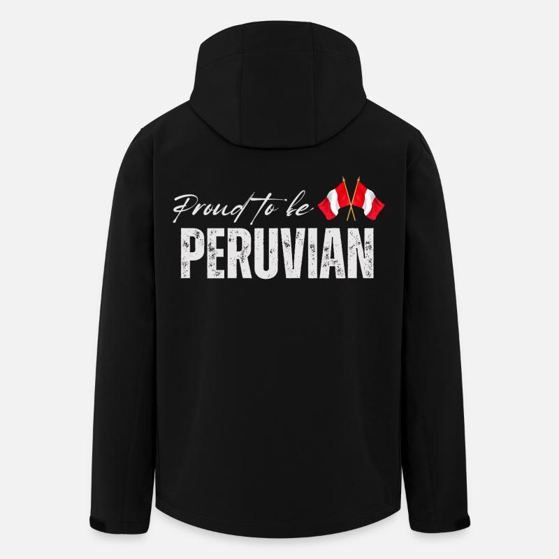 Fier péruvien, fabriqué au Pérou - Veste softshell homme en polyester recyclé Stanley/Stella - noir