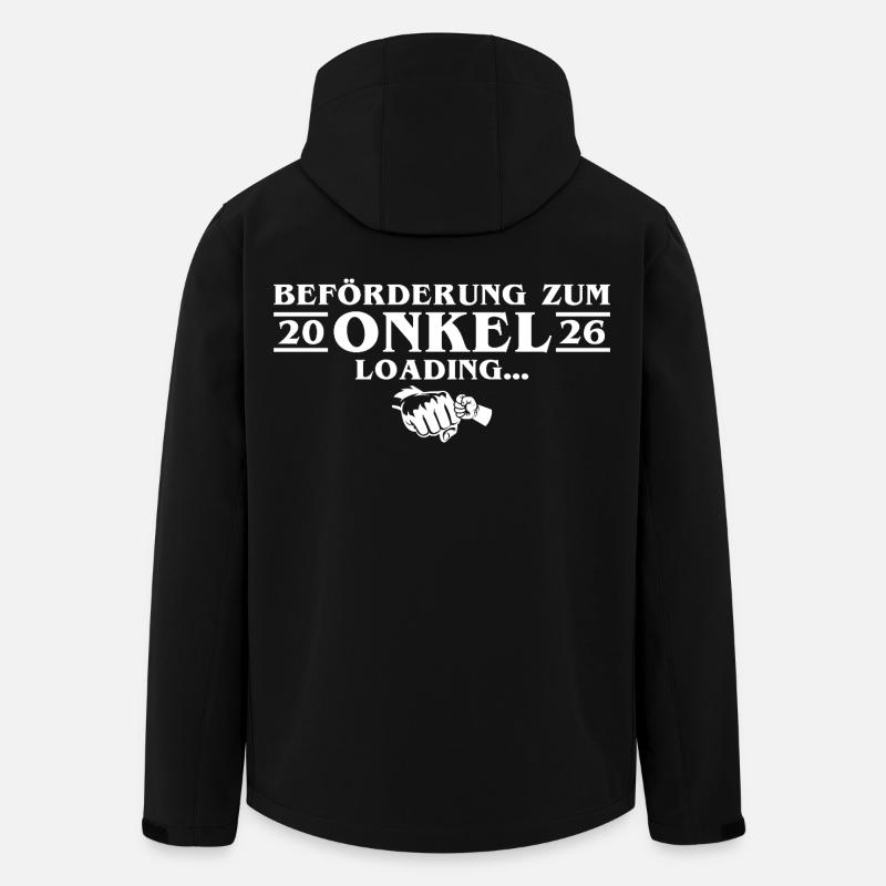 Announcing Pregnancy - Expectant Uncle 2026 - Men’s Recycled Softshell Jacket by Stanley/Stella - black
