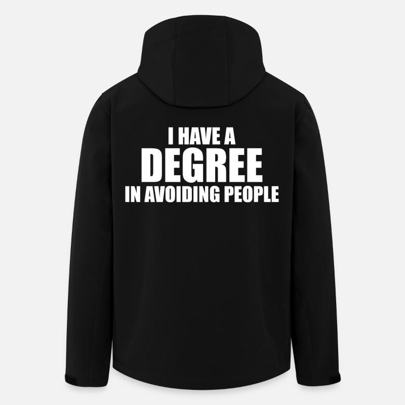 Graduate in People Avoidance - Men’s Recycled Softshell Jacket by Stanley/Stella - black