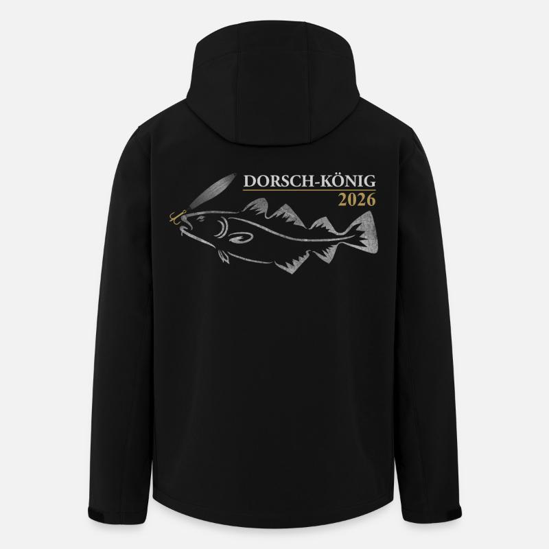 Cod King 2026 - Men’s Recycled Softshell Jacket by Stanley/Stella - black