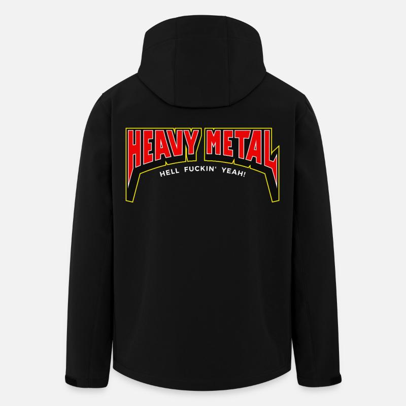 Heavy Metal Hell yes 3D-Logo-Banner - Recycelte Männer Softshell-Jacke von Stanley/Stella - Schwarz