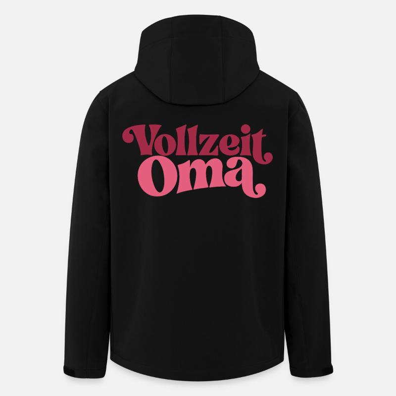 Vollzeit Oma | Großmutter Geschenk - Recycelte Männer Softshell-Jacke von Stanley/Stella - Schwarz