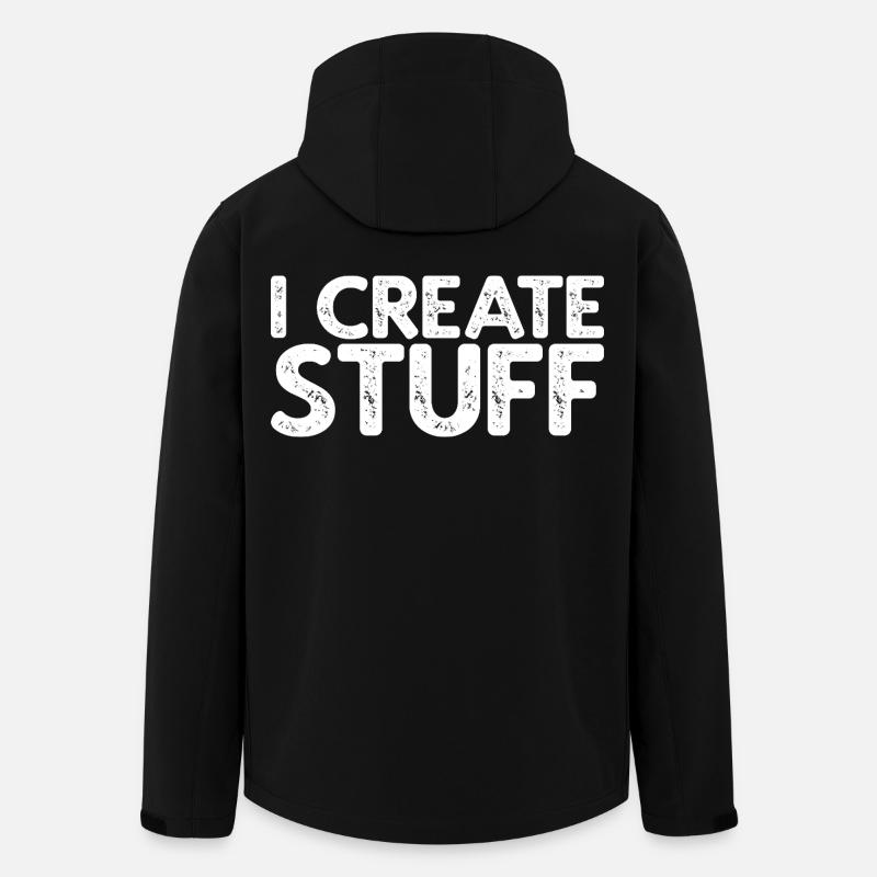 I Create Stuff - Recycelte Männer Softshell-Jacke von Stanley/Stella - Schwarz