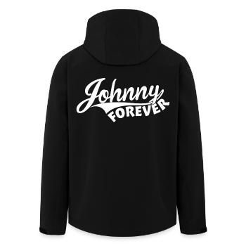 Johnny Forever - Veste softshell homme en polyester recyclé Stanley/Stella - noir - Dos - AI Model Male 185 light (185cm)