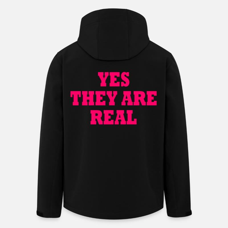yes they are real - Men’s Recycled Softshell Jacket by Stanley/Stella - black