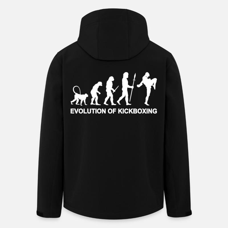 Entwicklung des Kickboxens - Recycelte Männer Softshell-Jacke von Stanley/Stella - Schwarz