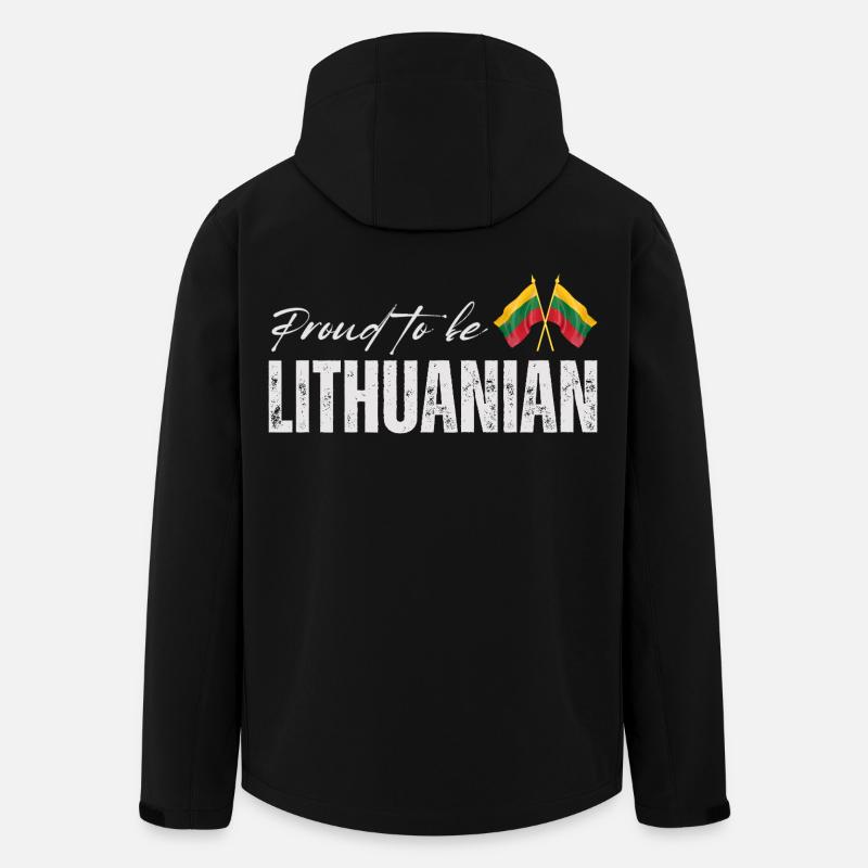 Lithuanian pride, Lithuanian patriot - Men’s Recycled Softshell Jacket by Stanley/Stella - black