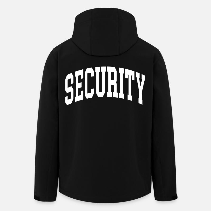 Security - Recycelte Männer Softshell-Jacke von Stanley/Stella - Schwarz