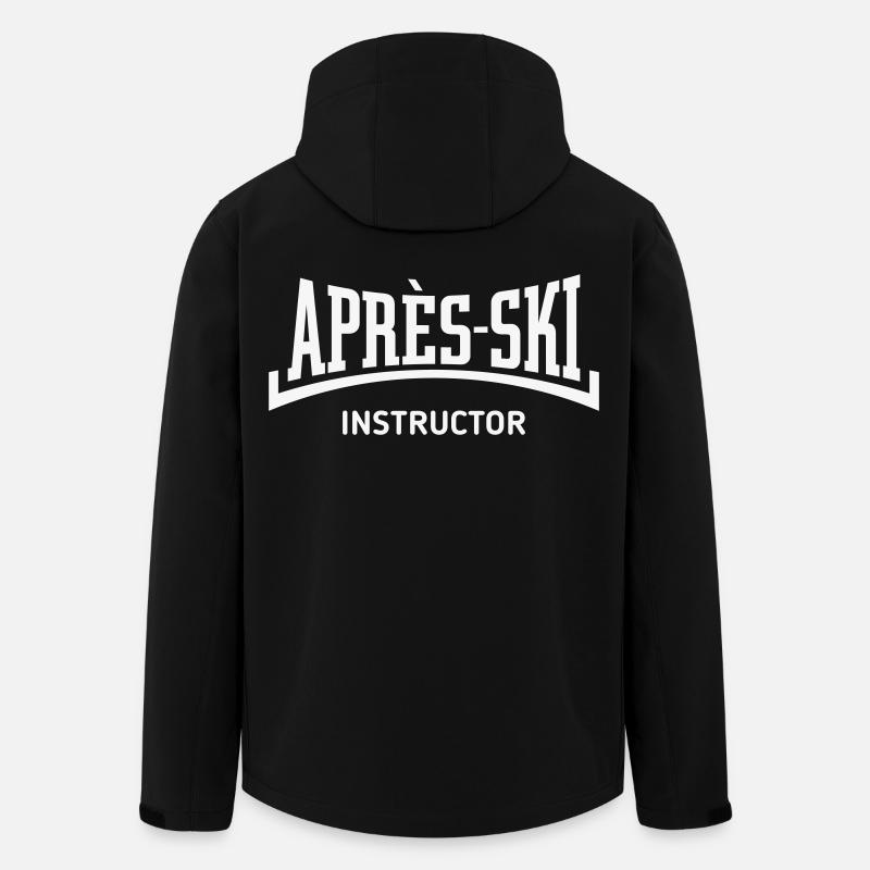 Après-Ski Instructor (Concave / Après Ski / B) - Men’s Recycled Softshell Jacket by Stanley/Stella - black