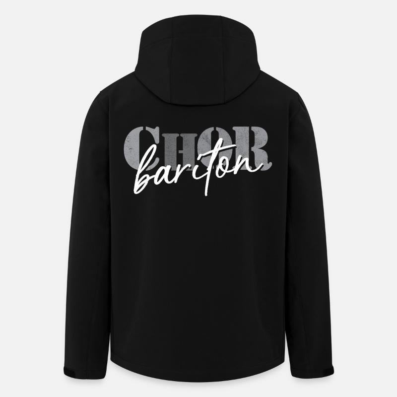 Baryton de chœur - Veste softshell homme en polyester recyclé Stanley/Stella - noir